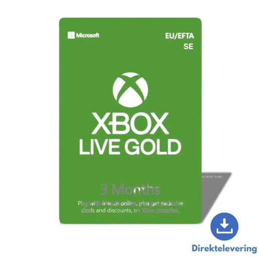 Microsoft Xbox Live Gold | 3 Måneder (DK)