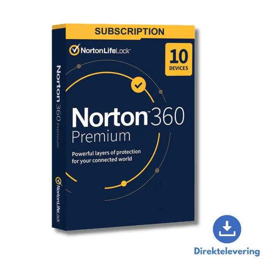 Norton 360 Premium | 1 År | 10 Enheder (DK) + 75 GB