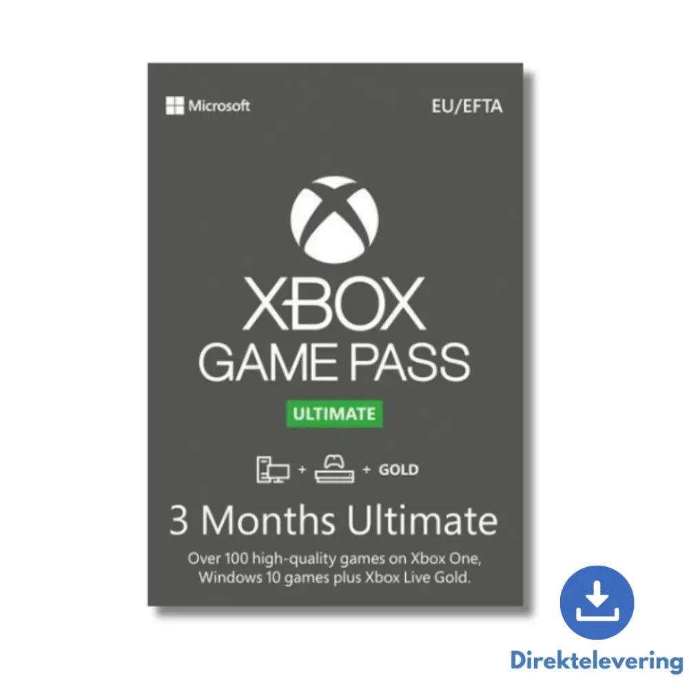 Xbox Game Pass Ultimate | 3 Måneder (DK)